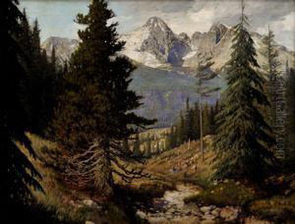 Pohlad Na Tatry Oil Painting by Ludovit Csordak