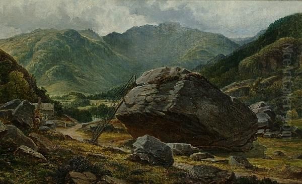 The Boulder Stone Oil Painting by William Harold Cubley