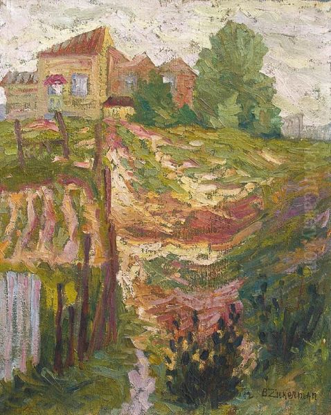 Maison Sur La Colline Oil Painting by Bencion Cukierman