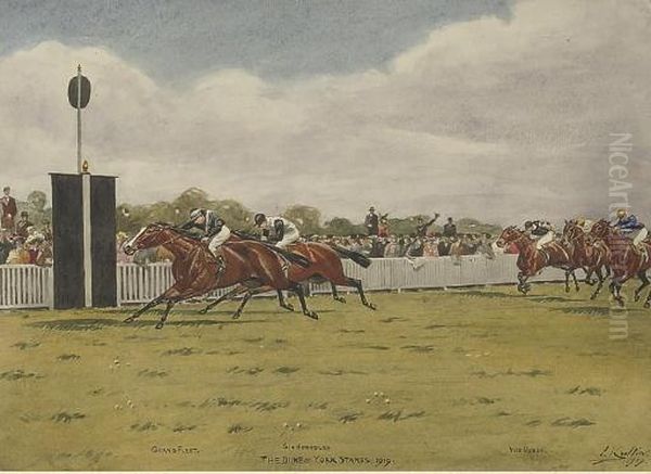 The Duke Of York Stakes Oil Painting by Isaac Cullin