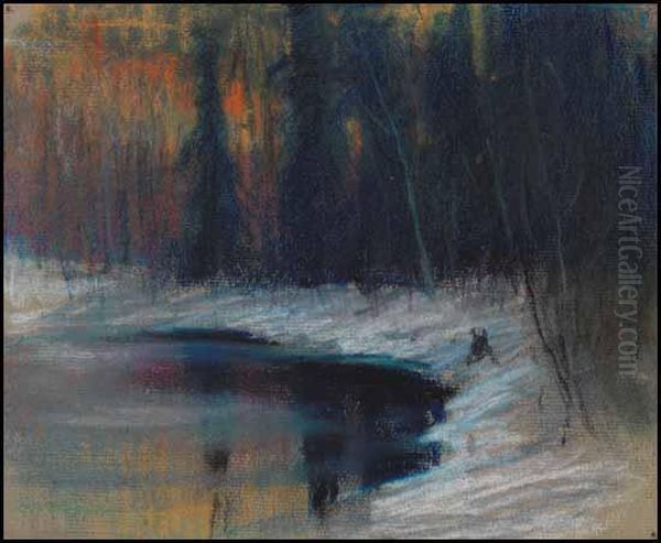 Sun Glow: Cache River Oil Painting by Maurice Galbraith Cullen