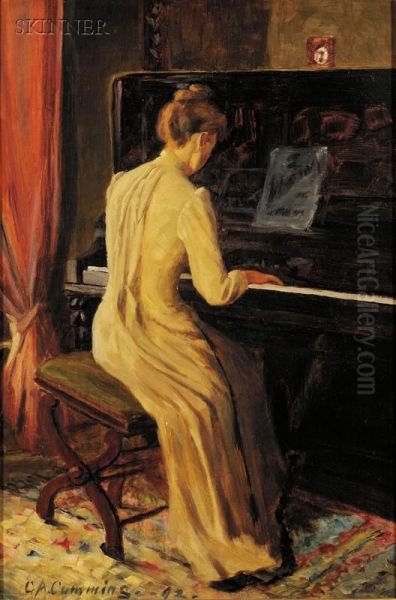 At The Piano Oil Painting by Charles Atherton Cumming