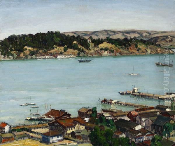 Sausalito Oil Painting by Rinaldo Cuneo