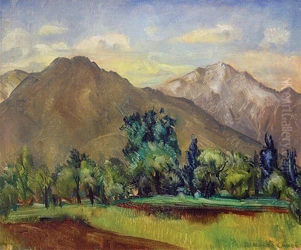 Mountain Landscape (wasatch Mountains Oil Painting by Rinaldo Cuneo