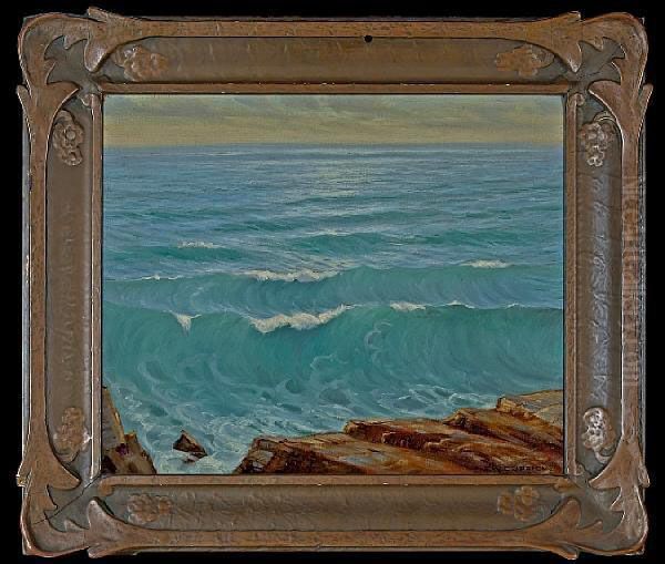 The Sunlit Sea Oil Painting by Frank William Cuprien