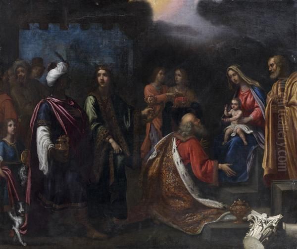 Adoration Des Mages Oil Painting by Francesco Curradi