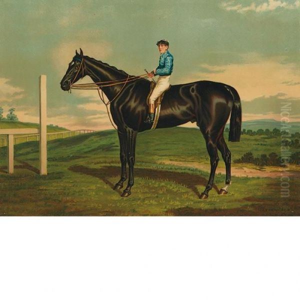 The Celebrated Horses Of America Oil Painting by Currier & Ives Publishers