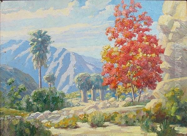 San Andreas Canyon In December Oil Painting by Cyrus Bates Currier