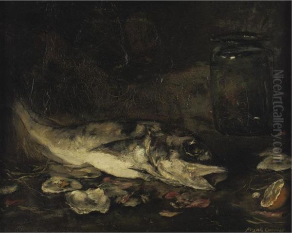 Still Life With Fish And Oranges Oil Painting by Joseph Frank Currier