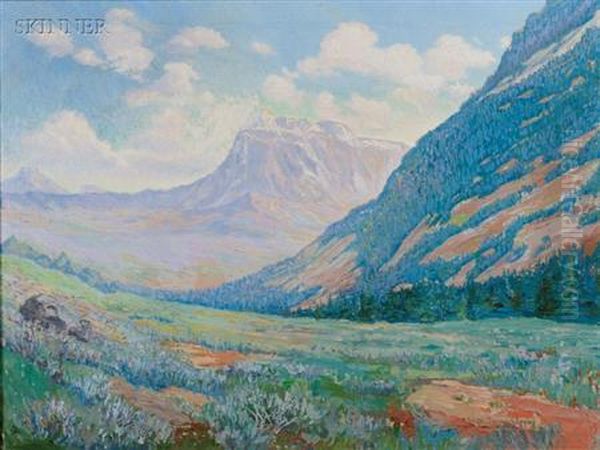 Indian Country, Wyoming Oil Painting by Walter Barron Currier