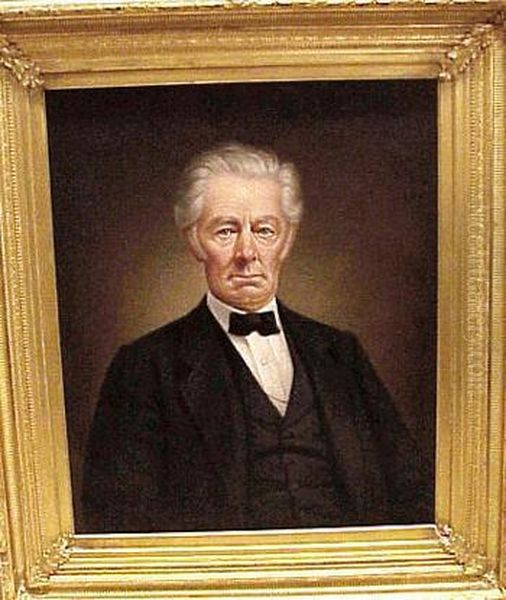 Portrait Of A Gentleman, Purported To Be Glover Sanford Oil Painting by Calvin Curtis