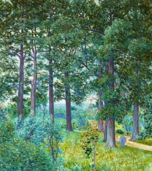 Landscape, Northern Virginia Oil Painting by George Vaughan Curtis