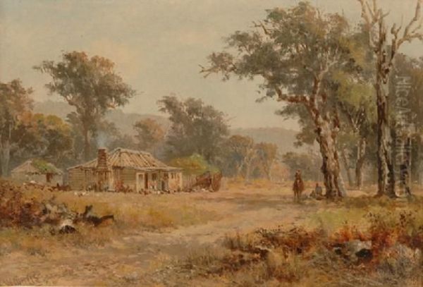 In The Dandenongs Oil Painting by James Waltham Curtis