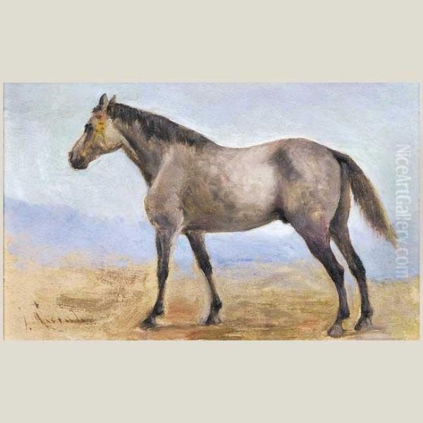 Caballos Oil Painting by Josep I Cusachscusachs