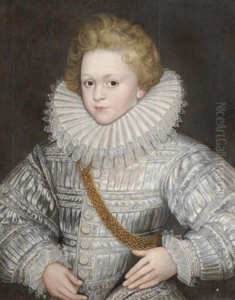 Portrait Of A Young Boy Oil Painting by Hyeronimus Custodis