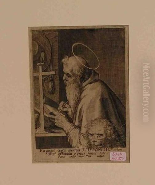 St. Hieronymus Oil Painting by Dominicus Custos