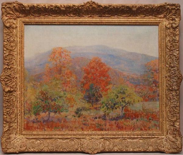 Fall Landscape Oil Painting by Carl Gordon Cutler