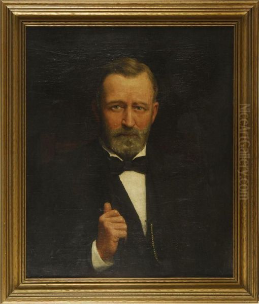 Portrait Of Ulysses S Oil Painting by Robert Cutler Hinckley