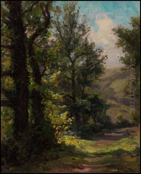 Forest Trail Oil Painting by Gertrude Spurr Cutts