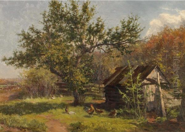 Corner Of The Orchard Oil Painting by Gertrude Spurr Cutts