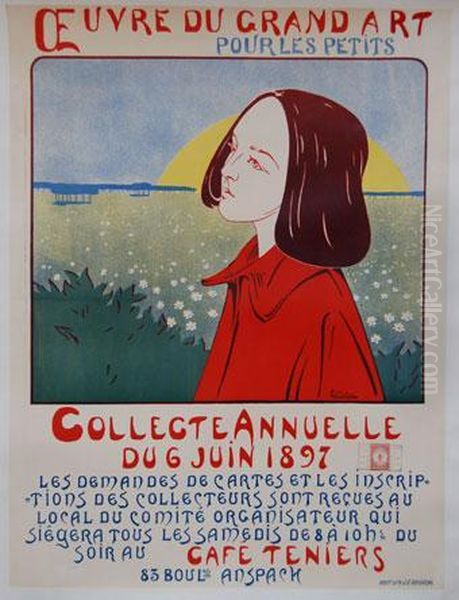 <oeuvre Du Grand Art [= Air]/ Pour Les Petits/collecte Annuelle/ Du 6 Juin 1897>, 1897. 
Affiche Oil Painting by Louis Eugene Joseph Cuvelier