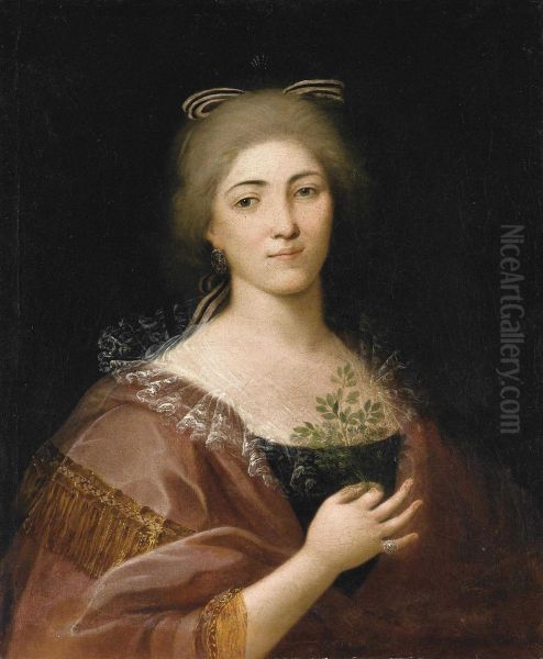 Ritratto Di Giovane Donna Oil Painting by Alessandro D'Anna