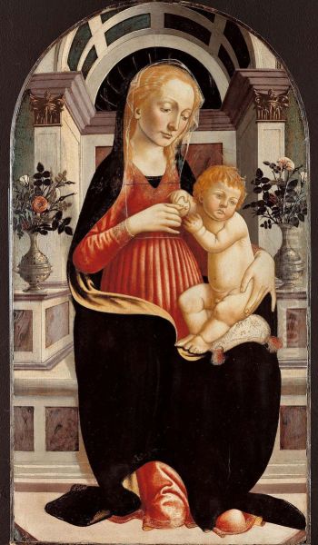 Madonna Col Bambino Oil Painting by Biagio D' Antonio