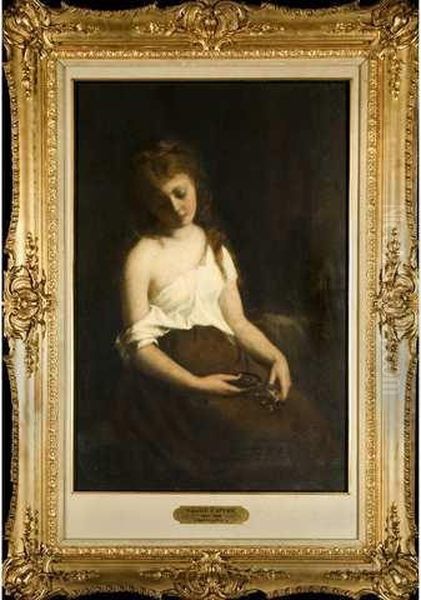 Melancolie Oil Painting by Edouard D' Apvril