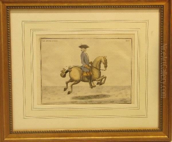 Equestrian Oil Painting by Baron D' Eisenberg