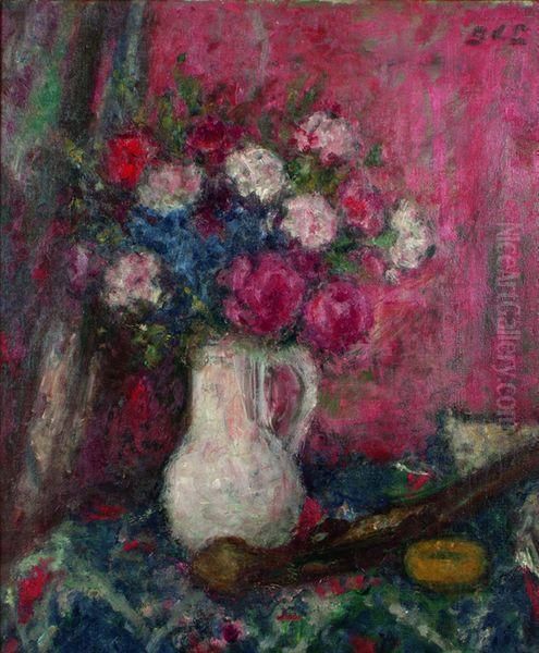 Bouquet De Fleurs Oil Painting by Georges dEspagnat