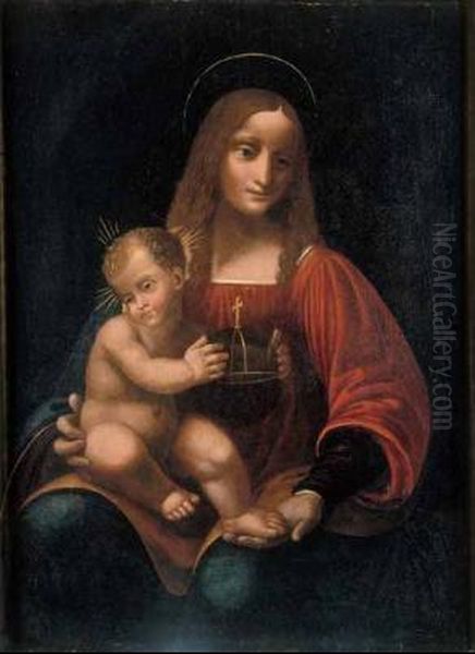 Madonna Con Il Bambino Oil Painting by Marco d' Oggiono