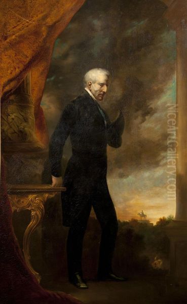 Full Length Portrait Of Arthur Wellesley Oil Painting by Alfred, Comte D' Orsay