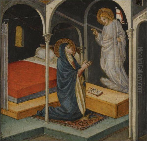 Christ Appearing To His Mother Oil Painting by Lippo D'Andrea