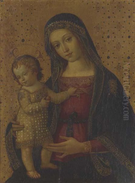 Madonna And Child Oil Painting by Francesco D'Antonio