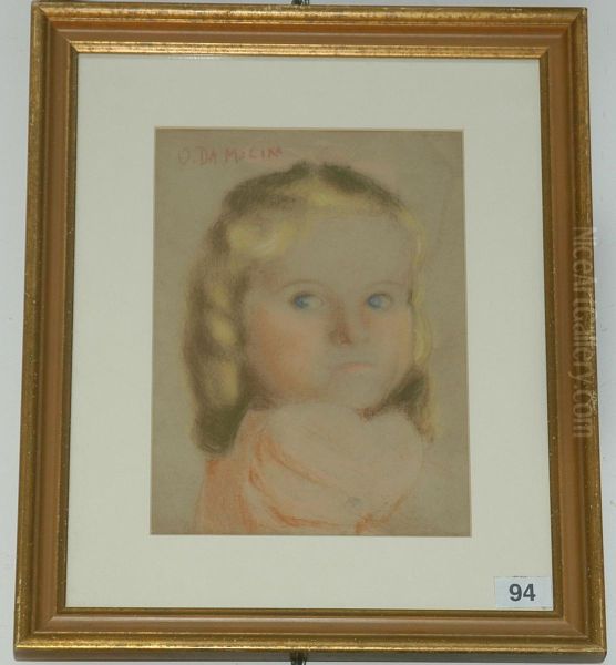 Bimba Oil Painting by Oreste Da Molin