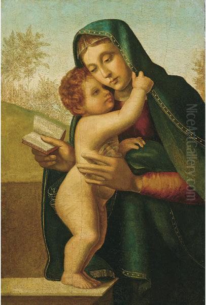 Madonna Col Bambino Oil Painting by Fra Paolino Da Pistoia