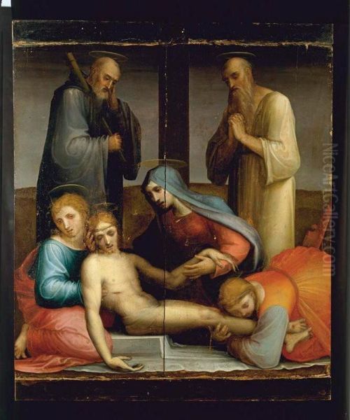 The Deposition Oil Painting by Fra Paolino Da Pistoia