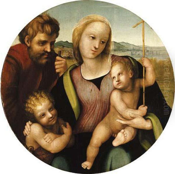 The Holy Family Oil Painting by da Imola (Francucci)