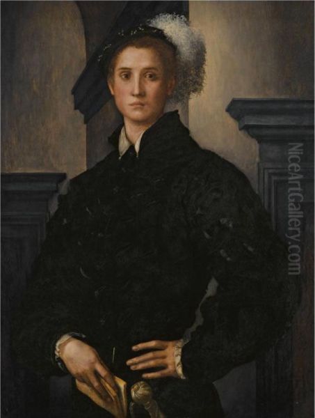 Portrait Of Cosimo I De Medici Oil Painting by (Jacopo Carucci) Pontormo