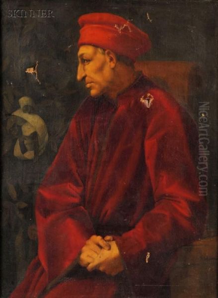 Portrait Of Cosimo De' Medici Oil Painting by (Jacopo Carucci) Pontormo