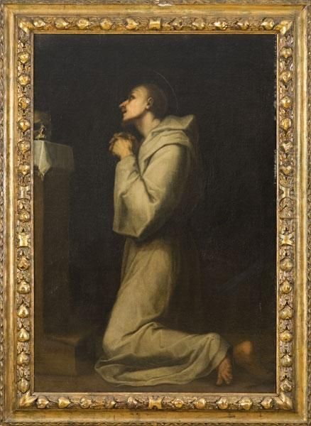 San Francesco In Preghiera Oil Painting by (Jacopo Carucci) Pontormo