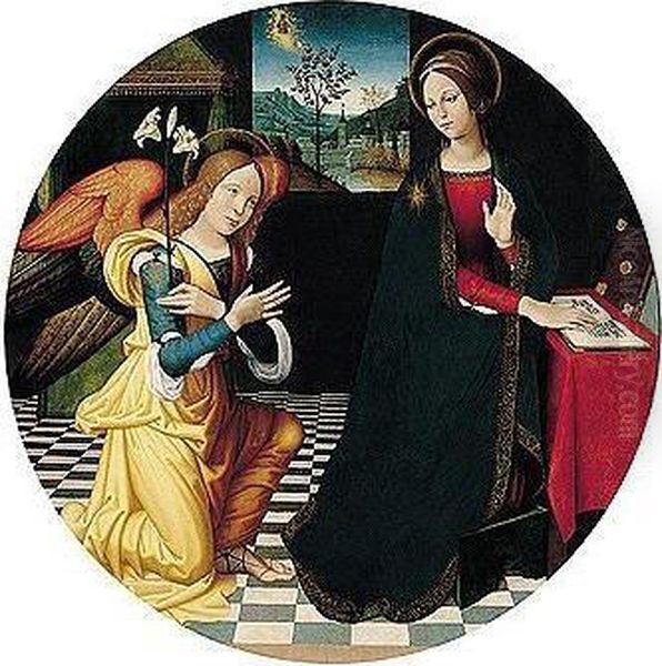 The Annunciation Oil Painting by Antonio Da Rimpacta