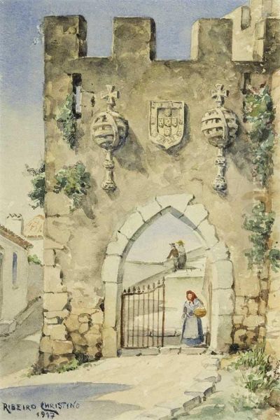 Entrada De Castelo Oil Painting by Joao Ribeiro Christino Da Silva