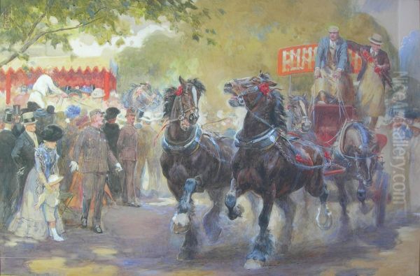 The Cart Horse Parade Oil Painting by Philip Dadd