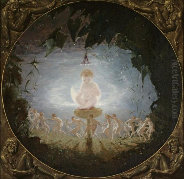 Puck Oil Painting by Richard Dadd