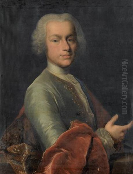 Portrat Des Franz Christoph Muller Oil Painting by Johann Rudolf Daelliker