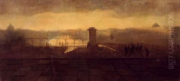 Vue De Paris Prise Du Pont Neuf Oil Painting by Isidore Dagnan