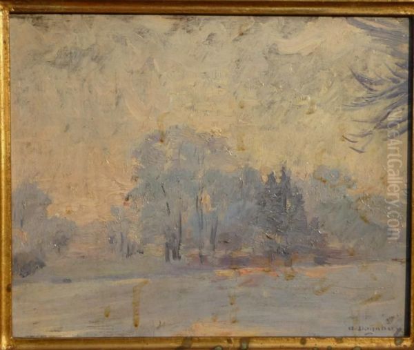 Paysage Oil Painting by Albert Marie Adolphe Dagnaux