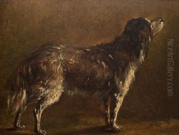 Staende Hund Oil Painting by Siegwald Johannes Dahl