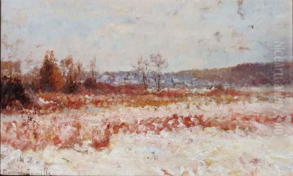 Paysage En Automne Oil Painting by Maurice Dainville